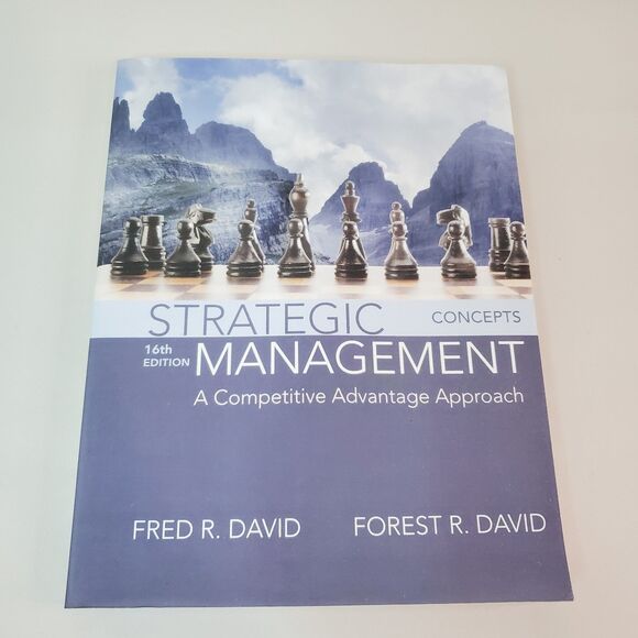 Strategic Management : A Competitive Advantage Approach Concepts 16th Ed READ - Picture 1 of 15